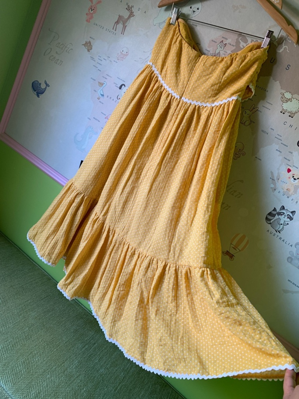 Delightful Design Yellow Polka Dot Midi Dress With Pockets
Lulus. - Picture 6 of 16